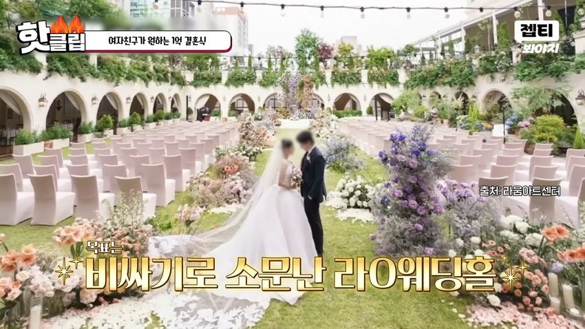 1억 결혼식 원하는 예비신부