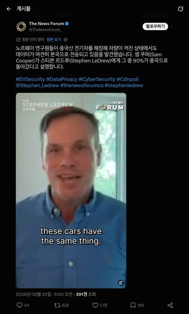 노르웨이, 중국산 전기차 도입