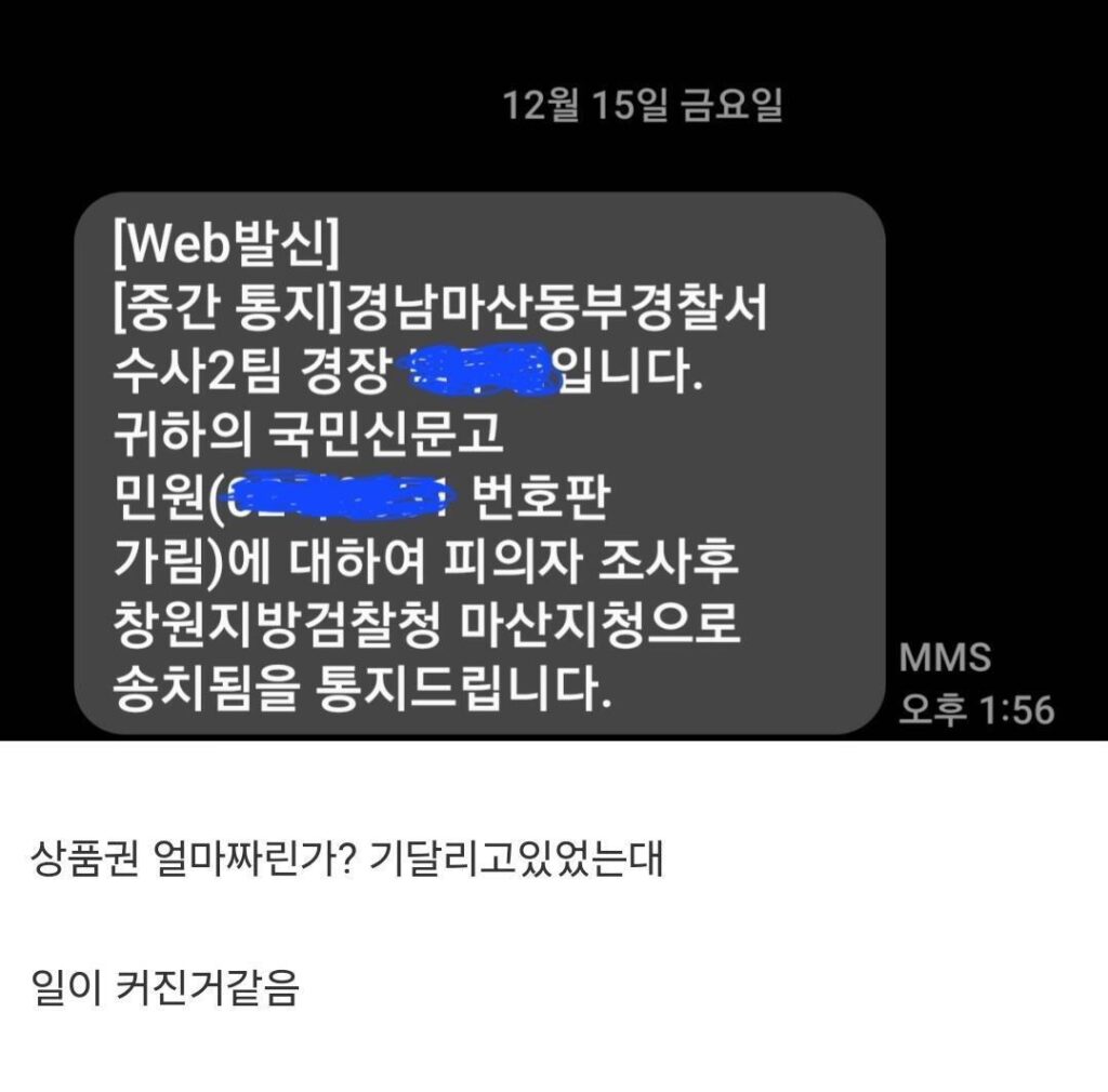난 번호판가림 신고만 했을뿐인데 일이 커진거 같음