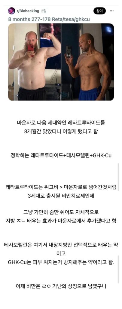 8개월간 새로운 비만 치료제 투여 후기