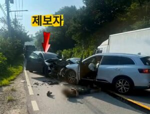 중앙선 침범 제보, 알고보니 본인도 넘어갔다