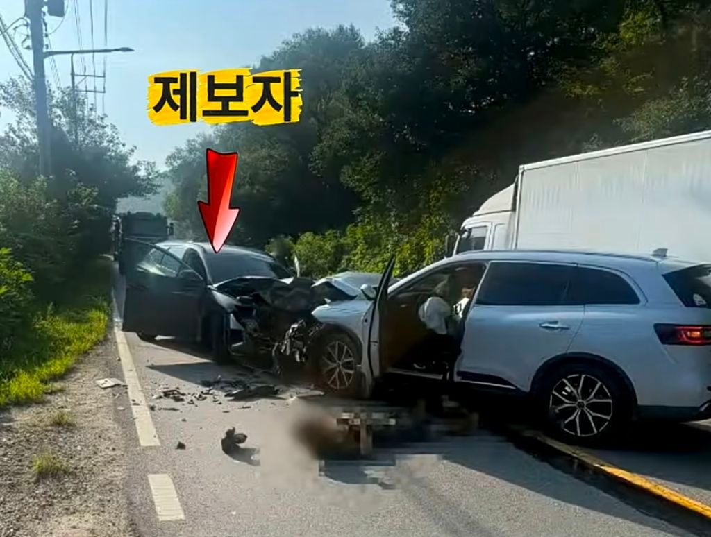 중앙선 침범 제보, 알고보니 본인도 넘어갔다