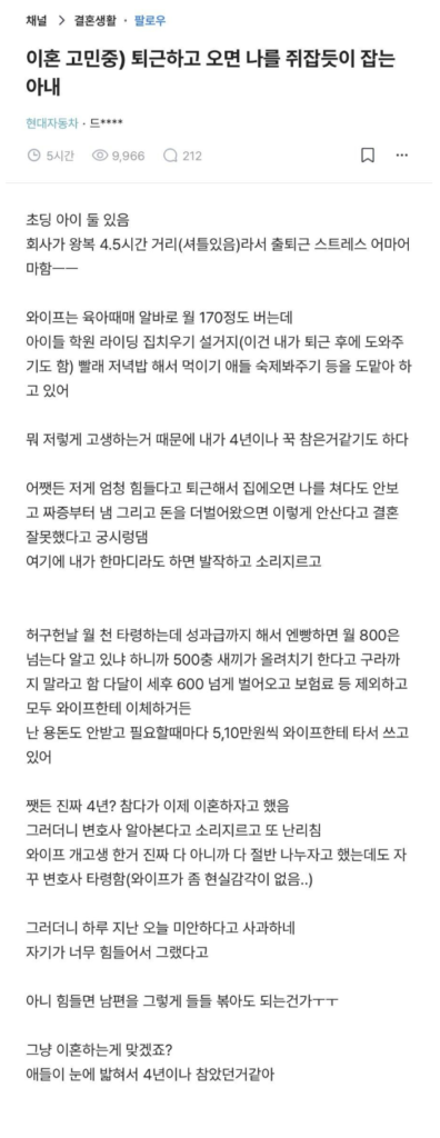 퇴근 후 쥐잡듯 하는 아내.jpg