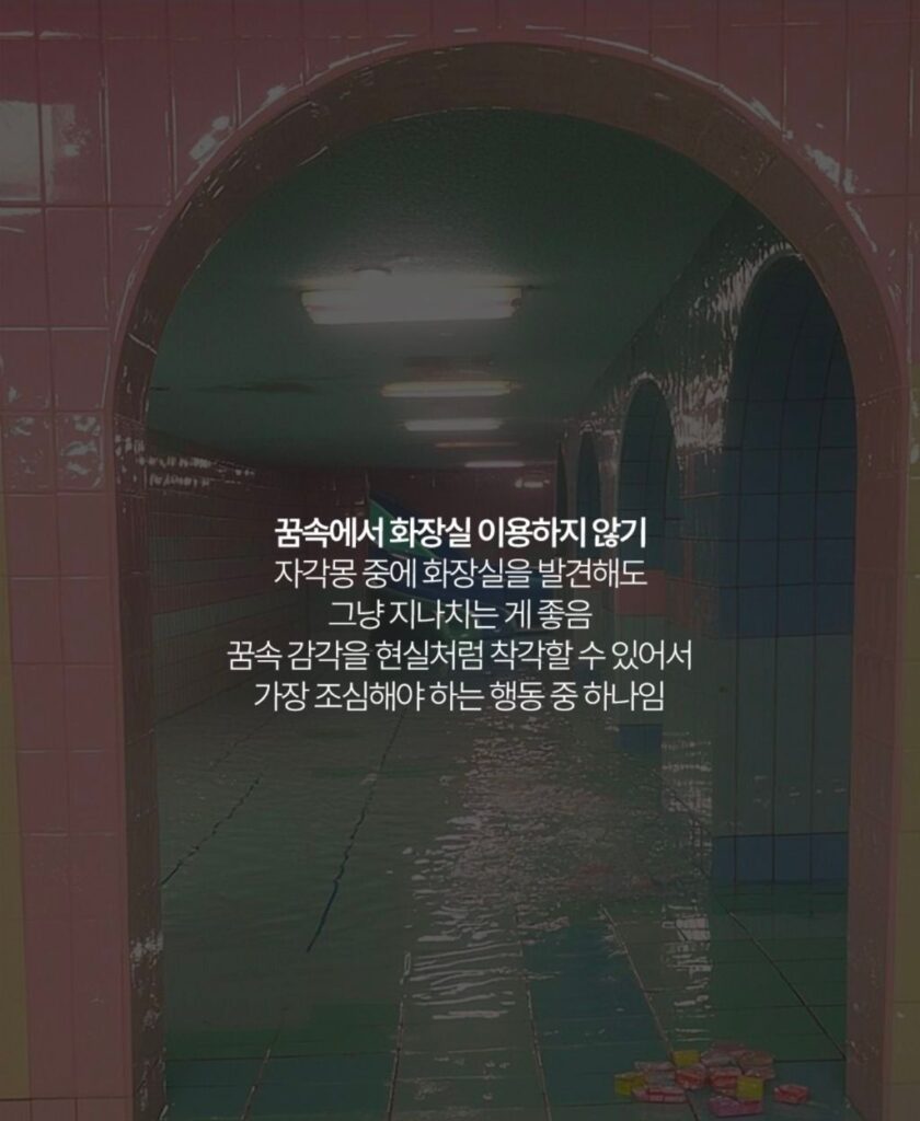 자각몽을 꿀 때 해선 안 되는 행동들.jpg
