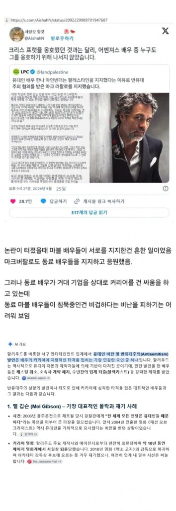 커리어 끊길 위기의 마크 러팔로