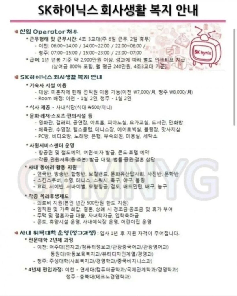 14년전에 올라왔던 하이닉스 채용공고