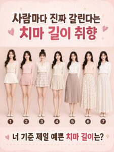 사람마다 취향 갈리는 치마 길이 당신은?