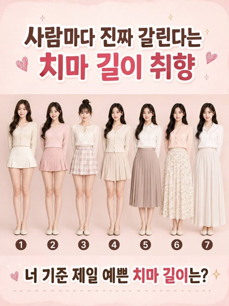 사람마다 취향 갈리는 치마 길이 당신은?
