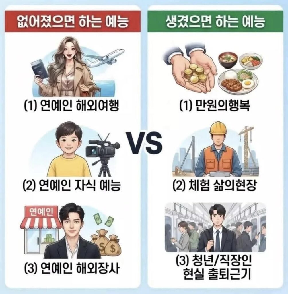 없어졌으면 and 다시 보고싶은 예능.jpg