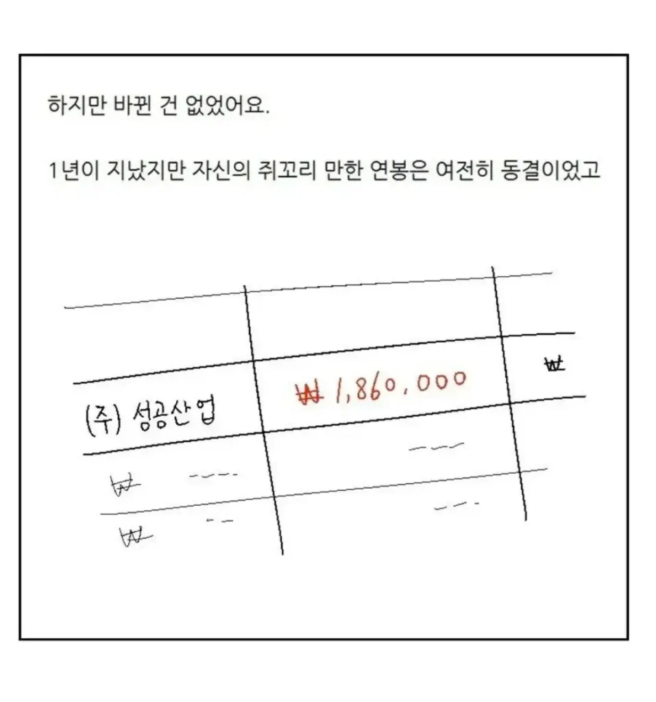30대 남성, 소기업에 입사하다