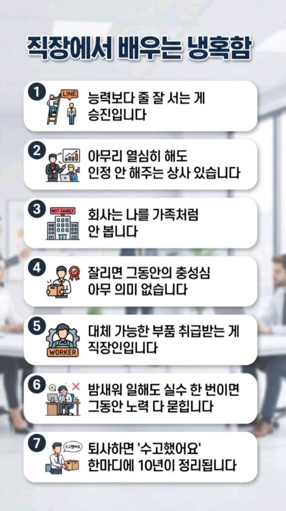 직장 생활에서 배우는 냉혹함.jpg