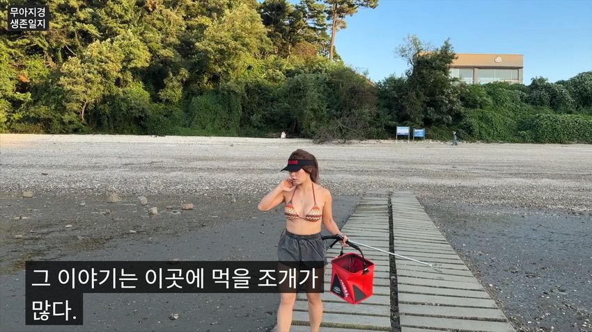 약후] 갯벌에서 식자재 해결하는 여자.jpg