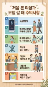 처음 만난 여성과 모텔 방문 시 유의할 점