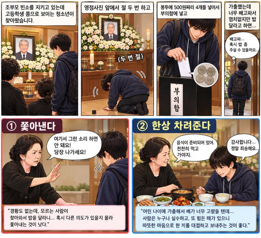 가출 청소년, 장례식장 빈소에서 식사 요청.jpg