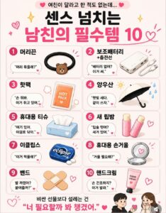 센스 있는 남자친구가 꼭 챙겨야 할 10가지