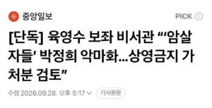 [단독] 육영수 측, 암살자들 상영금지 가처분 검토
