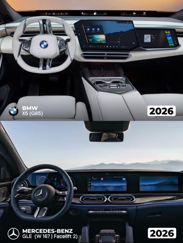 BMW X5와 벤츠 GLE 비교