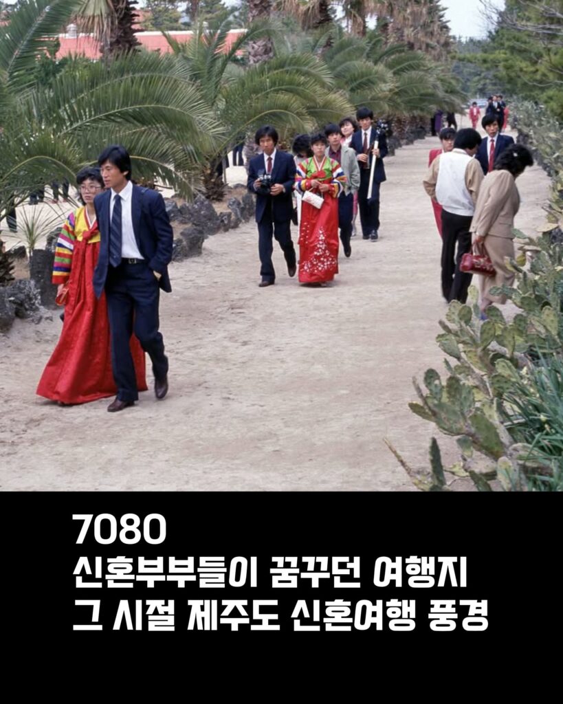 70-80년대 제주도 신혼여행 모습