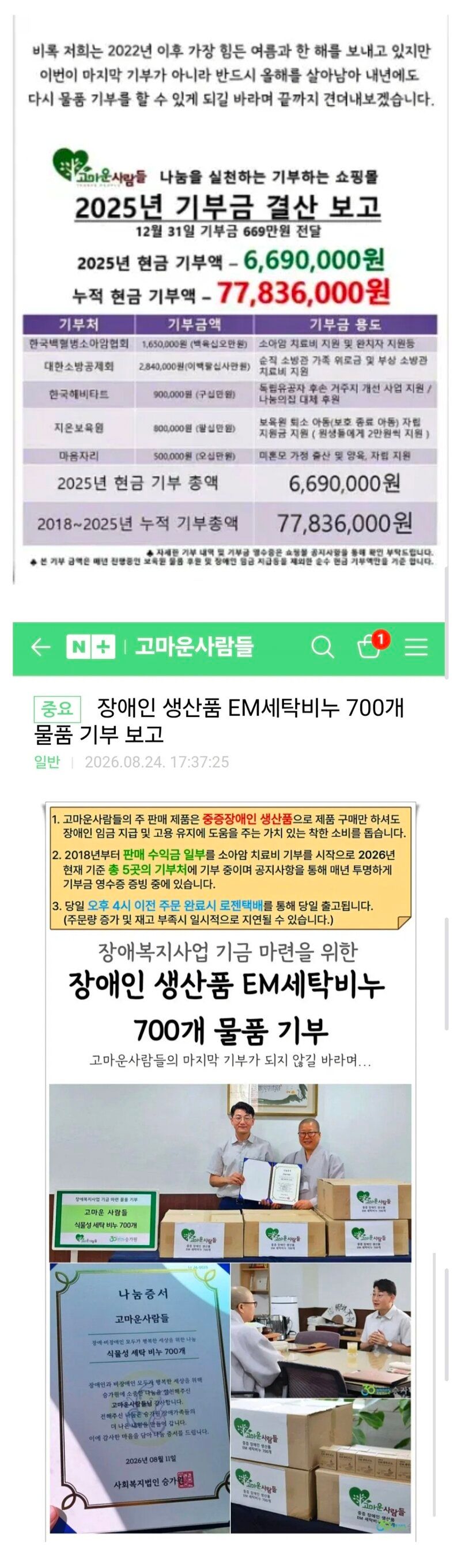 편백나무 방향제 사장님의 최근 근황 소식