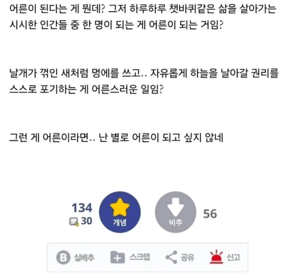중2병, 낫는다는 것이 씁쓸한 일 아닐까? (디시)