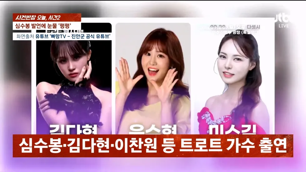 사건반장에서 취재한 심수봉, 김다현 관련 사건