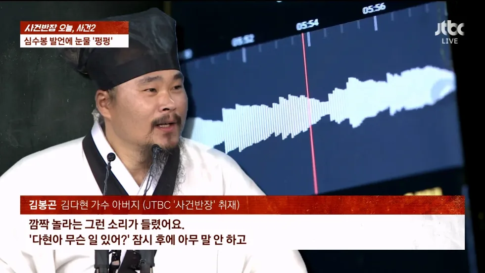 사건반장에서 취재한 심수봉, 김다현 관련 사건