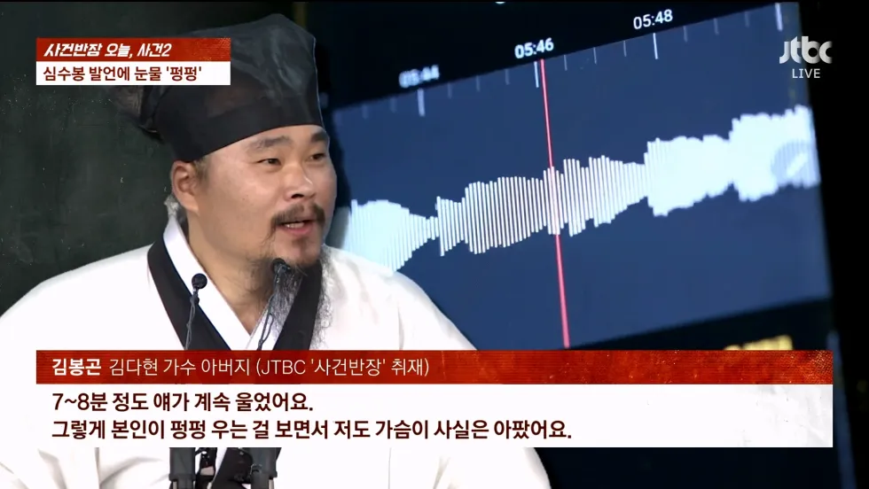 사건반장에서 취재한 심수봉, 김다현 관련 사건
