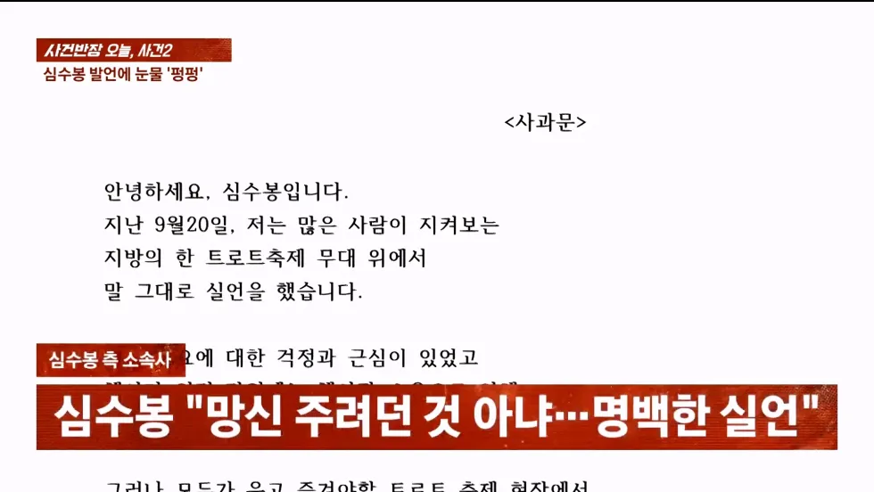 사건반장에서 취재한 심수봉, 김다현 관련 사건