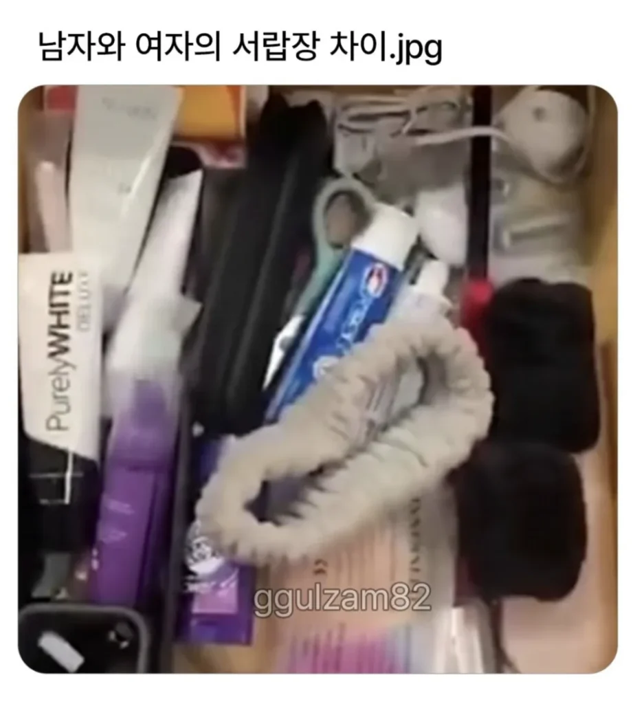 남자 서랍장 vs 여자 서랍장 차이점