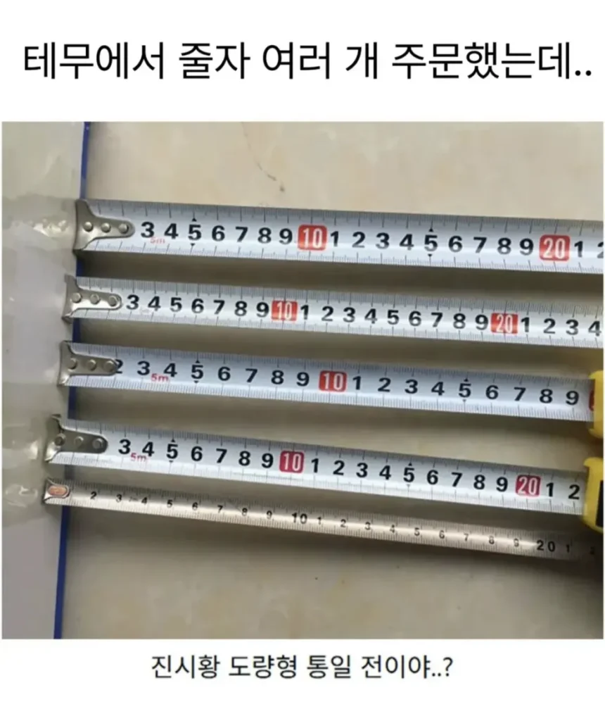 테무에서 줄자 여러 개를 주문한 후기