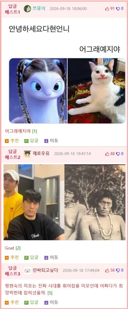 국가와 인종이 달라도 같은 결 외모
