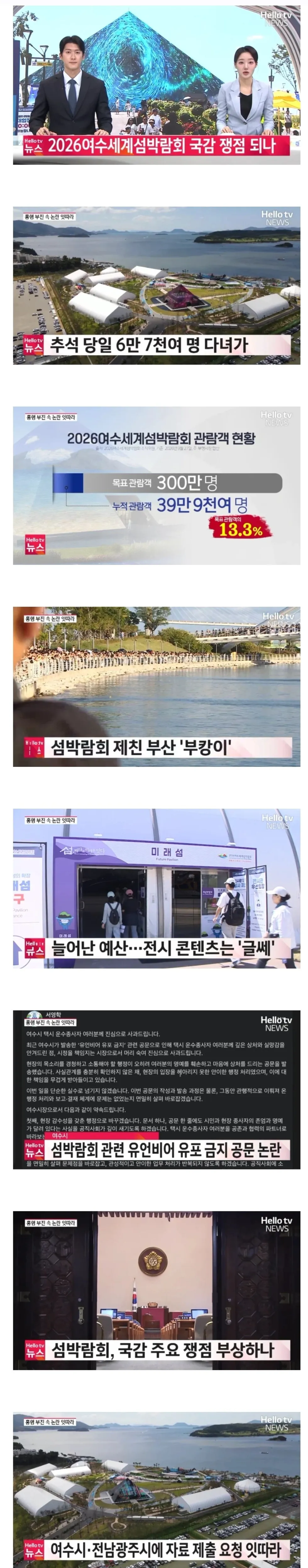 현재 매우 핫하다는 여수 섬박람회