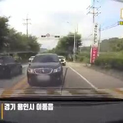 추월 차량 막았다고 제보한 블박영상