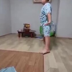 소년의 멋진 태권도 실력