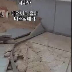 인테리어 공사 중 발견한 사실: 원래는 저기에 벽돌이 있어야 합니다.