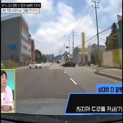 블박차 대 우회전 차 영상