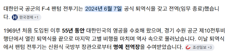 F-4 팬텀 전투기의 위용