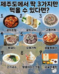 제주도 대표 먹거리