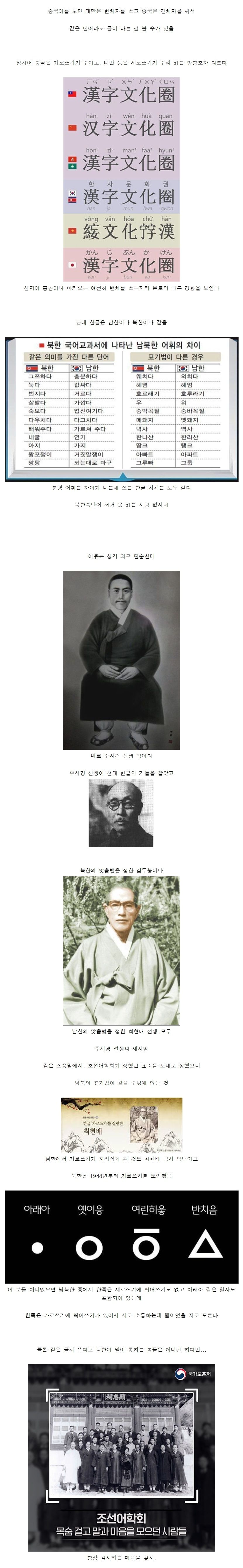 한국과 북한의 글이 통하는 이유.