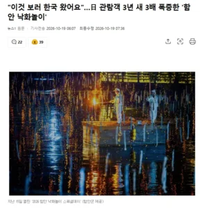 "이것 보러 한국 왔어요"…日 관람객 3년 새 3배 폭증한 '함안 낙화놀이'