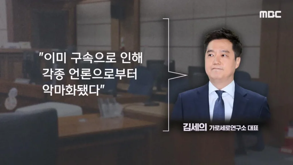 김세의"구속으로 각종언론에서 악마화 됐다.100억 집 두고 도주하겠나 보석해달라".jpg