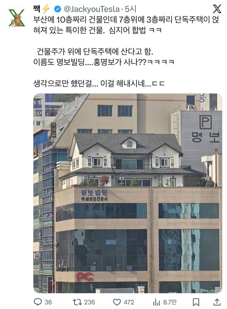 부산에 있는 유명한 건물.