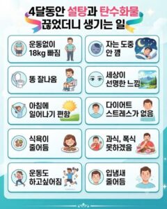 4달동안 설탕과 탄수화물 끊었더니 생기는 일