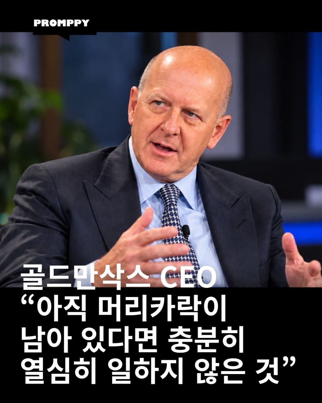 골드만삭스CEO 의 일침