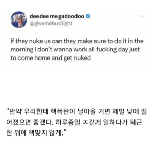 핵폭발이 낮에 일어나야 하는 이유