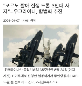 “포르노 팔아 전쟁 드론 3만대 사자”…우크라이나, 합법화 추진.news