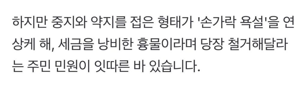2억 들였는데 "손가락 욕 같다"…천 뒤집어쓰자 호소글