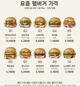 요즘 햄버거 가격.jpg