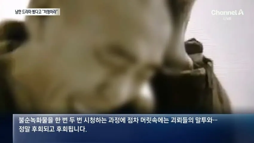 "한국 드라마 본 것 후회" 처벌 받고 흐느낀 북한군…