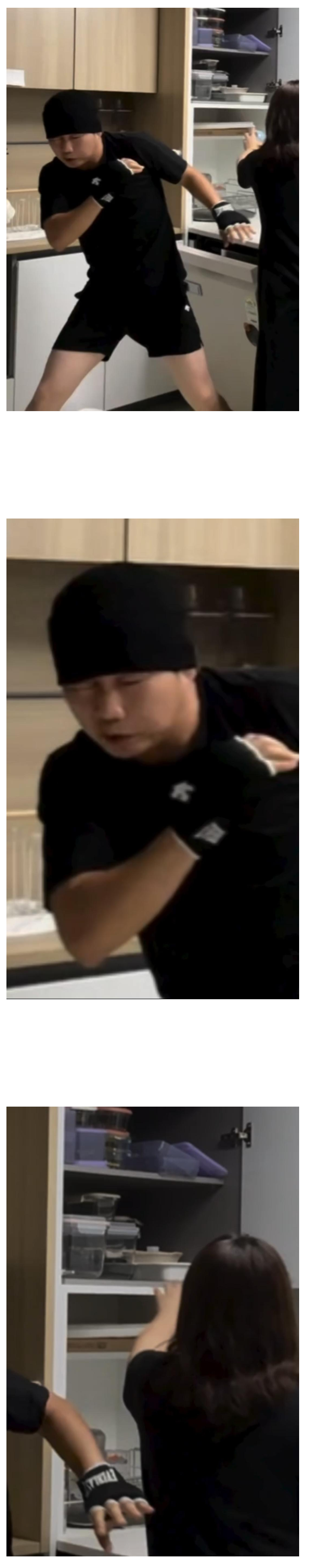 와이프 한테 한번만 맞은 적 없는 남편.gif